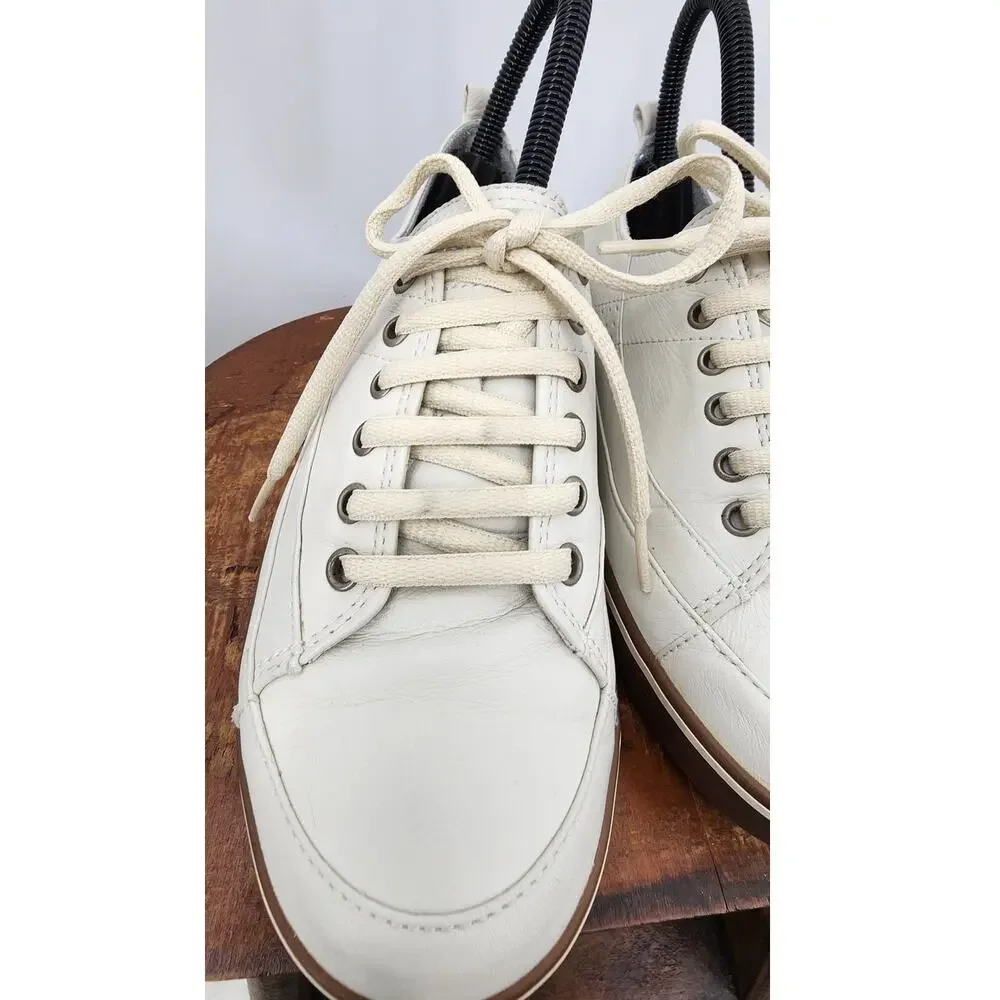 Fitflop White Leather Comfort Casual‎ Sneakers Women's Size 5 Style 114-089